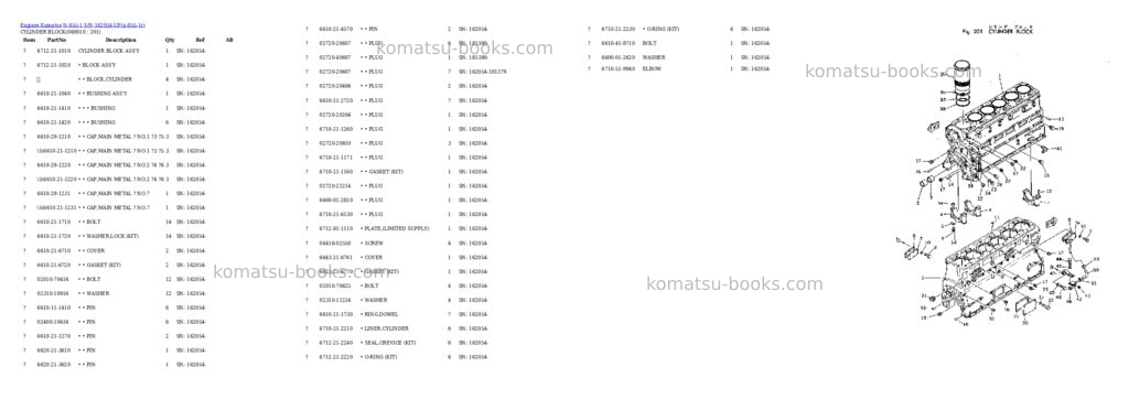 Komatsu N-855-1 S/N 162054-UP Parts catalog cover Page 9 Komatsu N-855-1 S/N 162054-UP Parts catalog cover Page 9