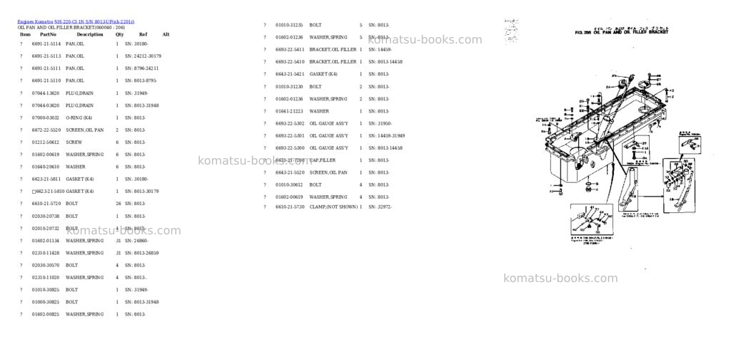Komatsu nh-220-ci-1n s/n 8013-up Parts catalog cover Page 10 Komatsu nh-220-ci-1n s/n 8013-up Parts catalog cover Page 10