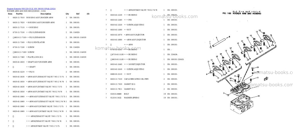 Komatsu NH-220-CI-2L S/N 100101-UP Parts catalog cover Komatsu NH-220-CI-2L S/N 100101-UP Parts catalog cover