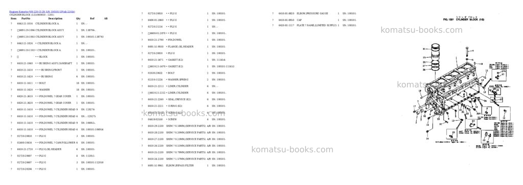 Komatsu nh-220-ci-2n s/n 100101-up Parts catalog cover Page 9
