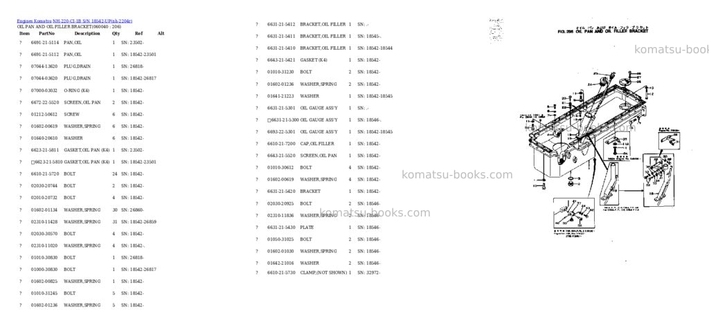 Komatsu nh-220-ci-1b s/n 18542-up Parts catalog cover Page 10 Komatsu nh-220-ci-1b s/n 18542-up Parts catalog cover Page 10