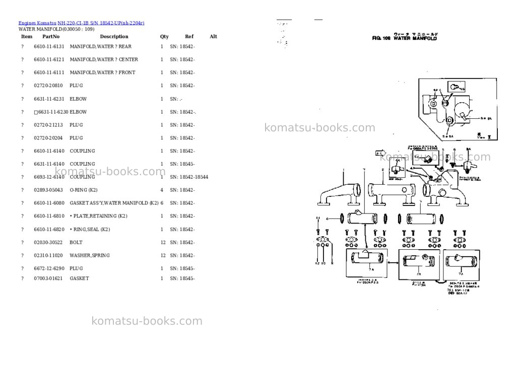 Komatsu nh-220-ci-1b s/n 18542-up Parts catalog cover Page 4 Komatsu nh-220-ci-1b s/n 18542-up Parts catalog cover Page 4