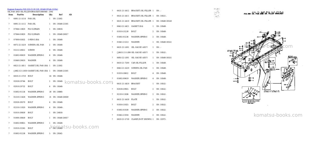 Komatsu nh-220-ci-1d s/n 18548-up Parts catalog cover Page 10 Komatsu nh-220-ci-1d s/n 18548-up Parts catalog cover Page 10
