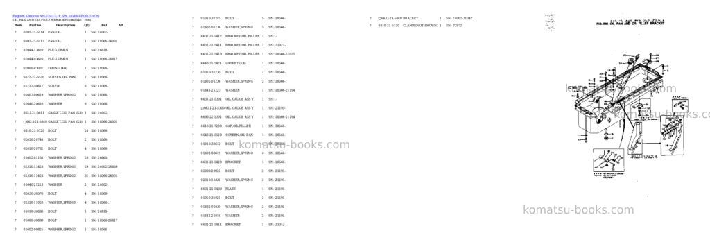 Komatsu NH-220-CI-1F S/N 18566-UP Parts catalog cover Page 10