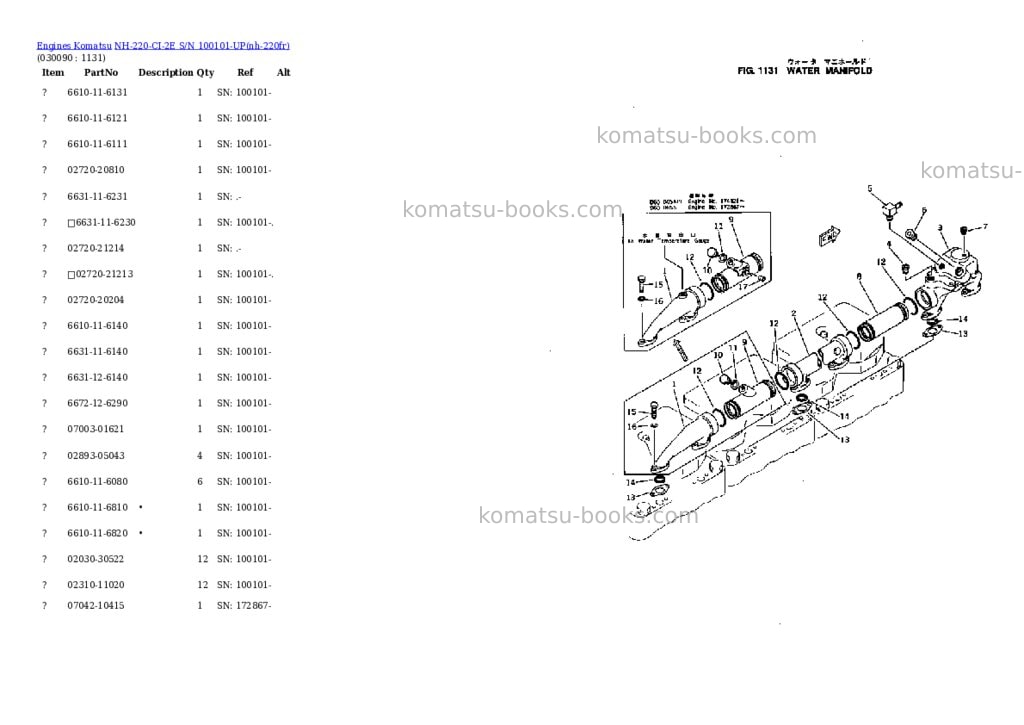 Komatsu nh-220-ci-2e s/n 100101-up Parts catalog cover Page 8 Komatsu nh-220-ci-2e s/n 100101-up Parts catalog cover Page 8
