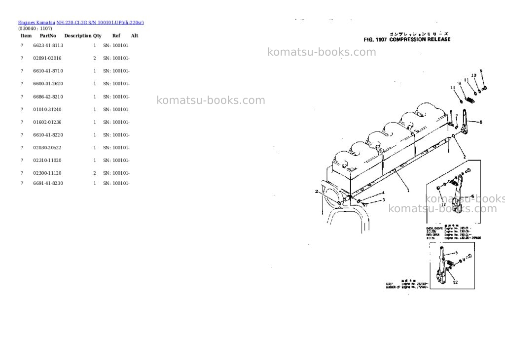 Komatsu nh-220-ci-2g s/n 100101-up Parts catalog cover Page 3 Komatsu nh-220-ci-2g s/n 100101-up Parts catalog cover Page 3