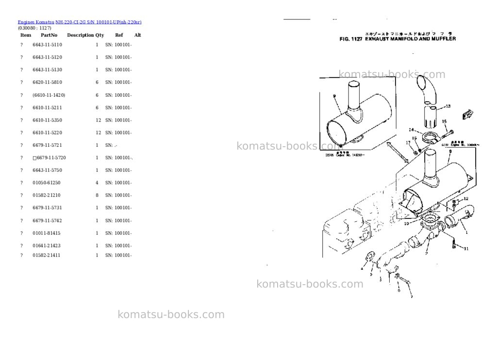 Komatsu nh-220-ci-2g s/n 100101-up Parts catalog cover Page 7 Komatsu nh-220-ci-2g s/n 100101-up Parts catalog cover Page 7
