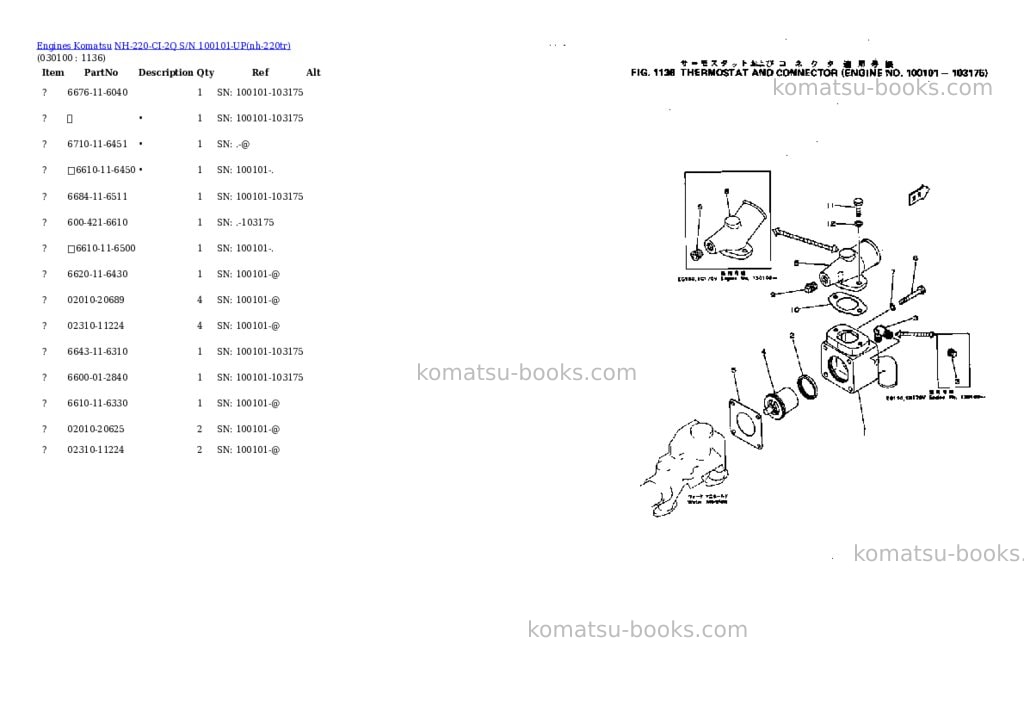 Komatsu nh-220-ci-2q s/n 100101-up Parts catalog cover Page 9 Komatsu nh-220-ci-2q s/n 100101-up Parts catalog cover Page 9