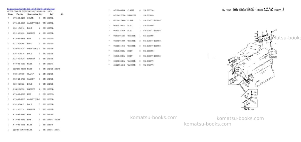 Komatsu NTA-855-1A S/N 102754-UP Parts catalog cover Page 10 Komatsu NTA-855-1A S/N 102754-UP Parts catalog cover Page 10