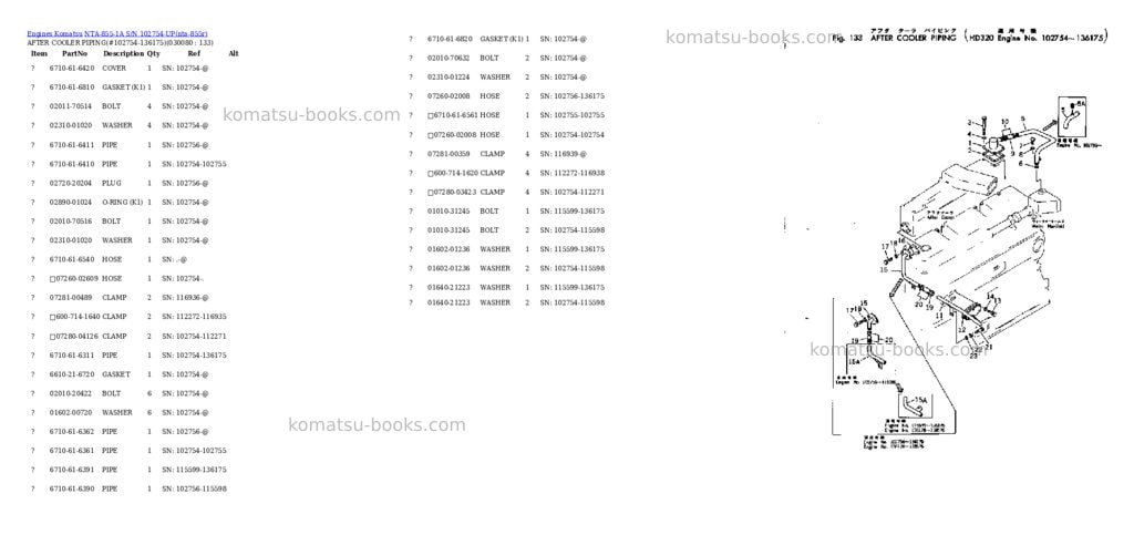 Komatsu NTA-855-1A S/N 102754-UP Parts catalog cover Page 7 Komatsu NTA-855-1A S/N 102754-UP Parts catalog cover Page 7