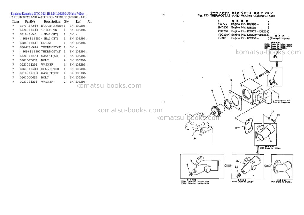 Komatsu ntc-743-1b s/n 108380-up Parts catalog cover Page 7 Komatsu ntc-743-1b s/n 108380-up Parts catalog cover Page 7