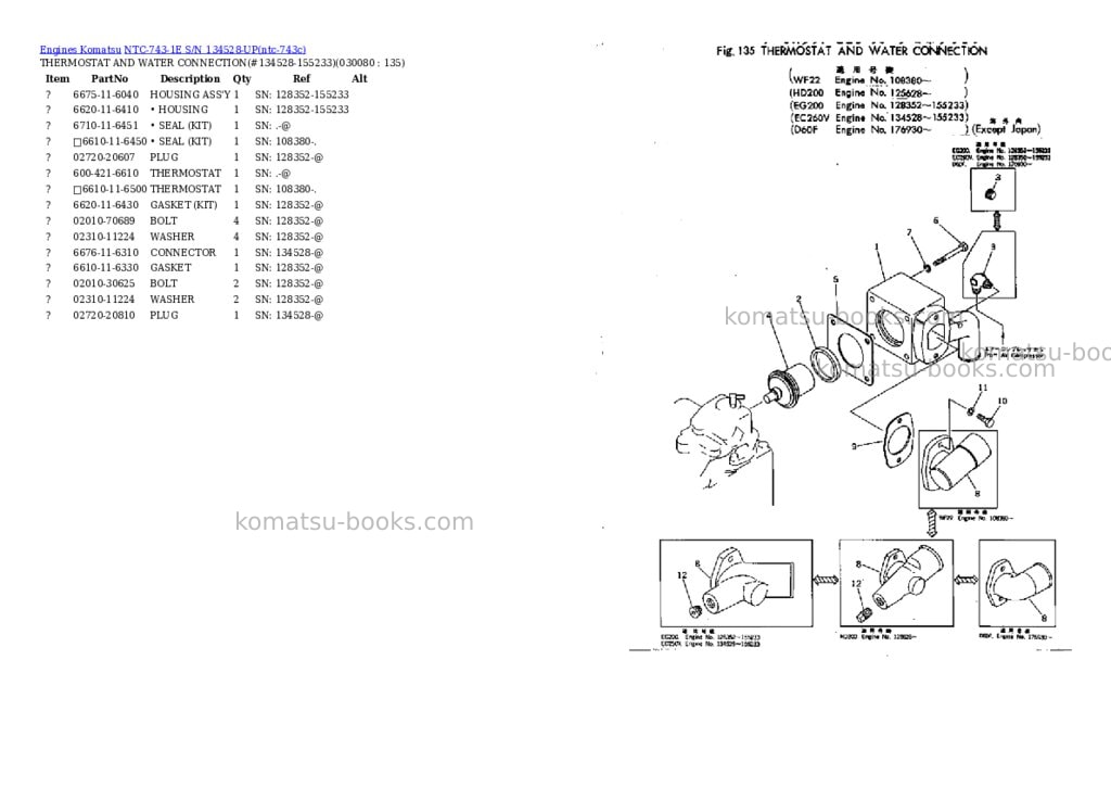 Komatsu NTC-743-1E S/N 134528-UP Parts catalog cover Page 7 Komatsu NTC-743-1E S/N 134528-UP Parts catalog cover Page 7