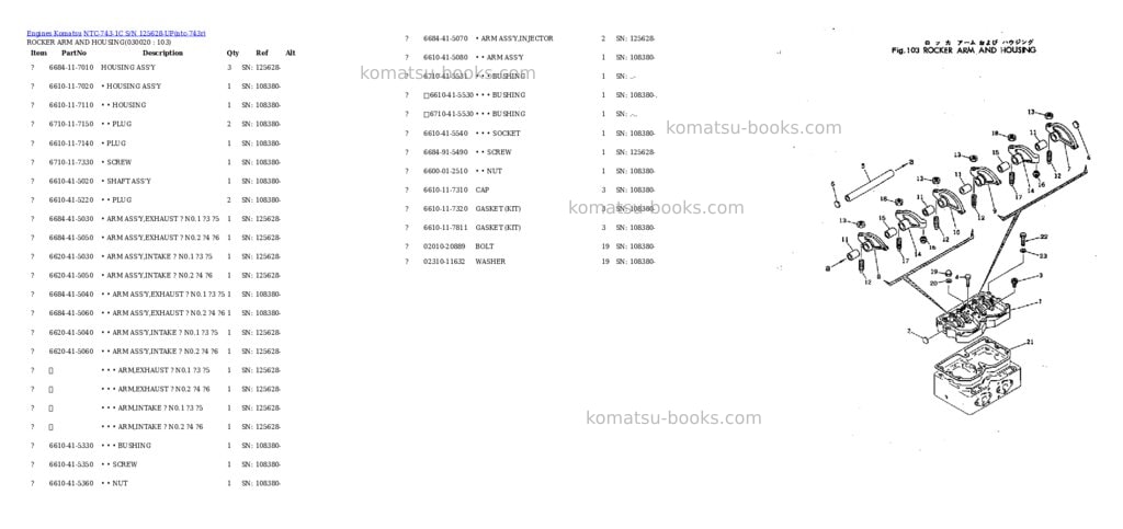 Komatsu NTC-743-1C S/N 125628-UP Parts catalog cover Komatsu NTC-743-1C S/N 125628-UP Parts catalog cover