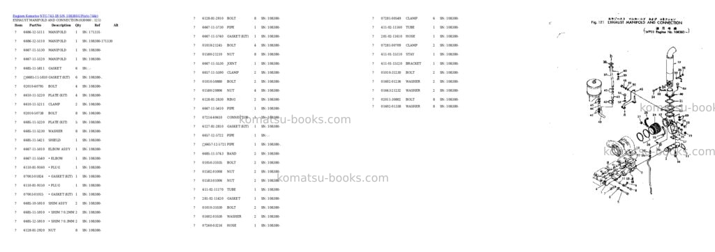 Komatsu NTC-743-1B S/N 108380-UP Parts catalog cover Page 5 Komatsu NTC-743-1B S/N 108380-UP Parts catalog cover Page 5