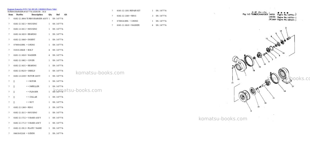 Komatsu NTC-743-1B S/N 108380-UP Parts catalog cover Page 9 Komatsu NTC-743-1B S/N 108380-UP Parts catalog cover Page 9