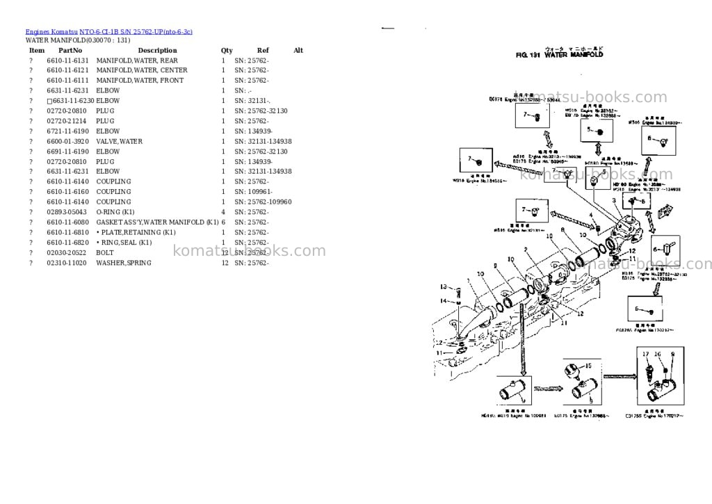 Komatsu nto-6-ci-1b s/n 25762-up Parts catalog cover Page 6 Komatsu nto-6-ci-1b s/n 25762-up Parts catalog cover Page 6