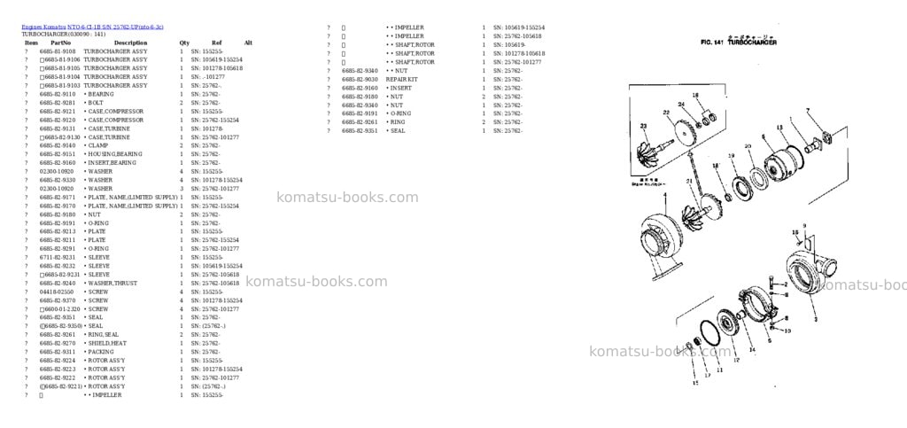 Komatsu nto-6-ci-1b s/n 25762-up Parts catalog cover Page 8 Komatsu nto-6-ci-1b s/n 25762-up Parts catalog cover Page 8