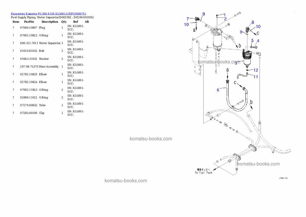Komatsu pc300-8 Каталог запчастей обложка Страница 10