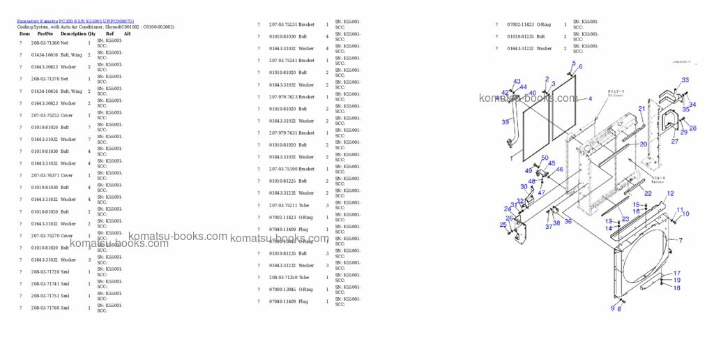 Komatsu pc300-8 Каталог запчастей обложка Страница 3
