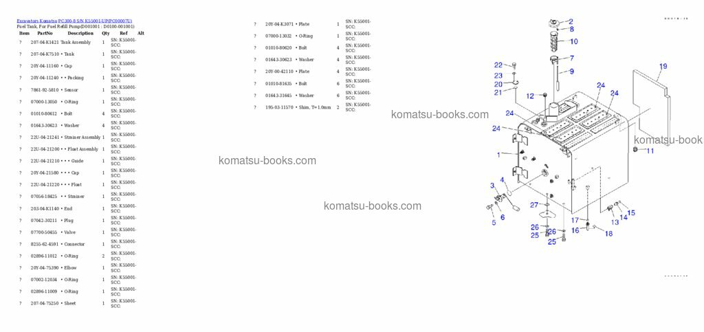 Komatsu pc300-8 Каталог запчастей обложка Страница 8