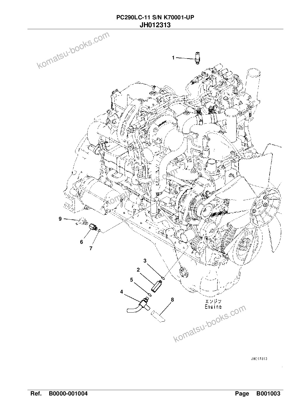 Komatsu pc290lc-11 s/n k70001-up Parts catalog cover Page 8 Komatsu pc290lc-11 s/n k70001-up Parts catalog cover Page 8