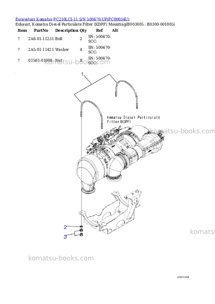 Komatsu pc210lci-11 s/n 500470-up Parts catalog cover Page 9 Komatsu pc210lci-11 s/n 500470-up Parts catalog cover Page 9