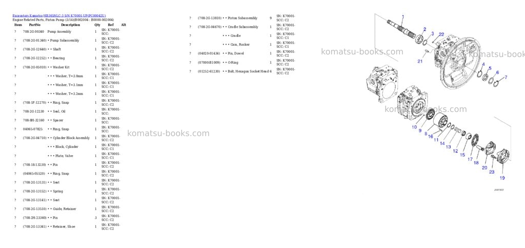 Komatsu hb365nlc-3 s/n k70001-up Parts catalog cover Page 7 Komatsu hb365nlc-3 s/n k70001-up Parts catalog cover Page 7
