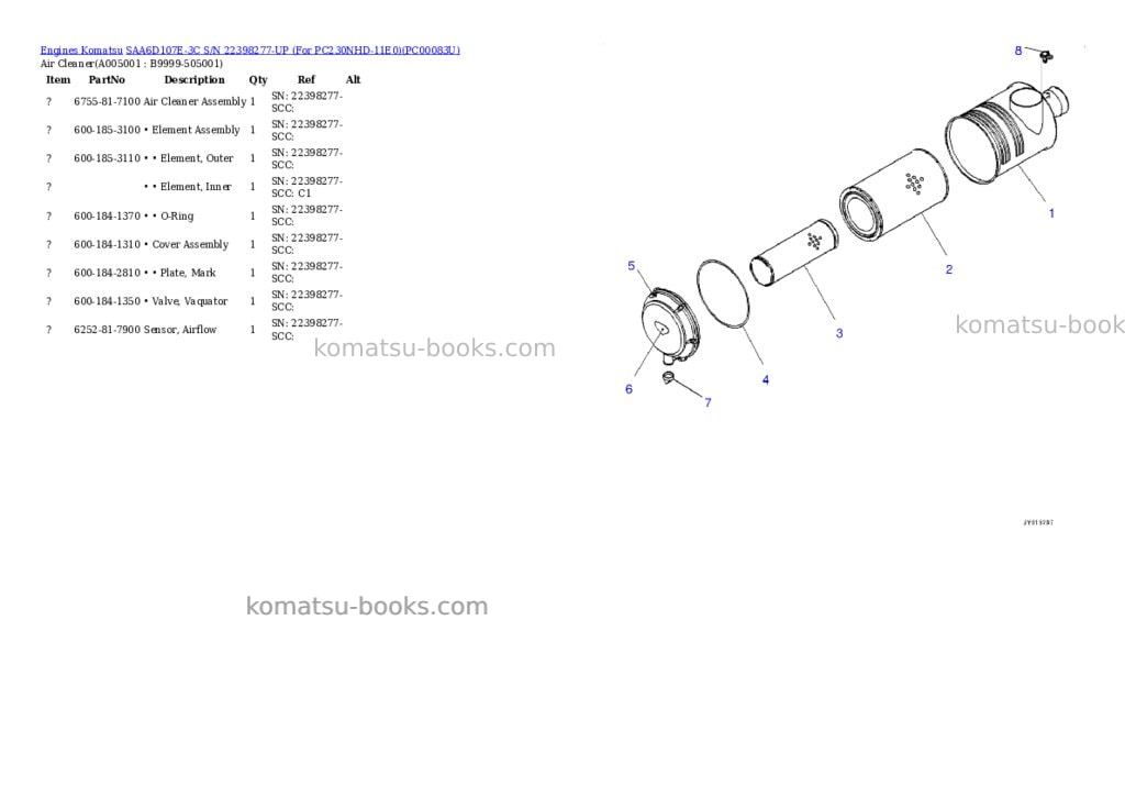 Komatsu saa6d107e-3c s/n 26609188-up for pc210-11/pc210-ku-11/pc210i-ku-11/pc210lc-11/pc210lc-ku-11/pc210lci-11 Parts catalog cover Page 4 Komatsu saa6d107e-3c s/n 26609188-up for pc210-11/pc210-ku-11/pc210i-ku-11/pc210lc-11/pc210lc-ku-11/pc210lci-11 Parts catalog cover Page 4