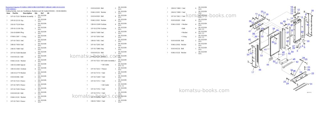Komatsu PC350NLC-8M0 WORK EQUIPMENT GREASE 500H S/N K52039-UP Parts catalog cover Page 3 Komatsu PC350NLC-8M0 WORK EQUIPMENT GREASE 500H S/N K52039-UP Parts catalog cover Page 3