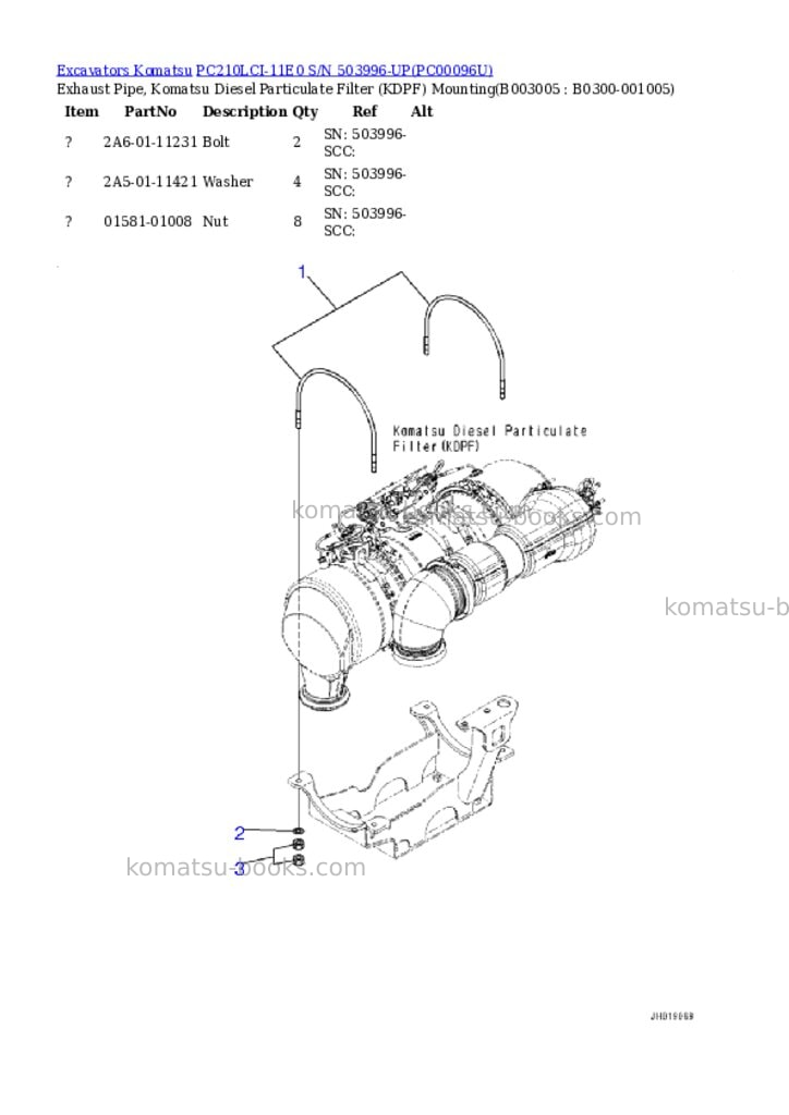Komatsu PC210LCI-11E0 S/N 503996-UP Parts catalog cover Page 9 Komatsu PC210LCI-11E0 S/N 503996-UP Parts catalog cover Page 9