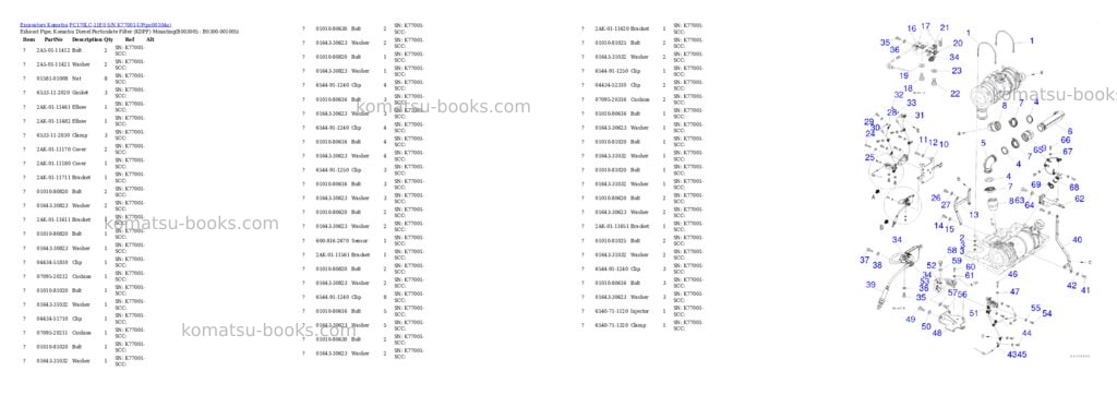 Komatsu PC170LC-11E0 S/N K77001-UP Parts catalog cover Page 9 Komatsu PC170LC-11E0 S/N K77001-UP Parts catalog cover Page 9
