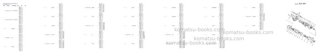 Komatsu PC01-1 S/N 1013-UP Parts catalog cover Page 8