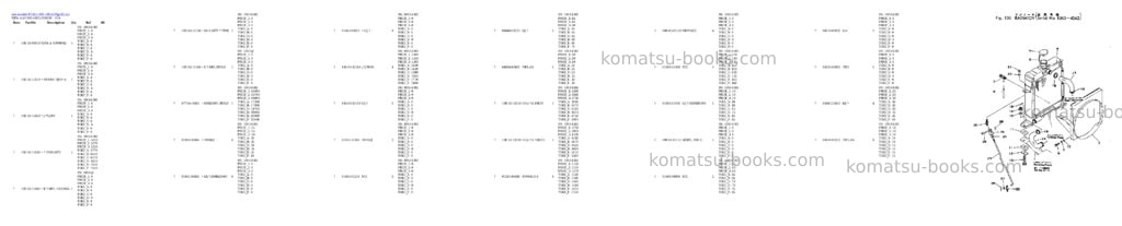 Komatsu PC02-1 S/N 1003-UP Parts catalog cover Page 3