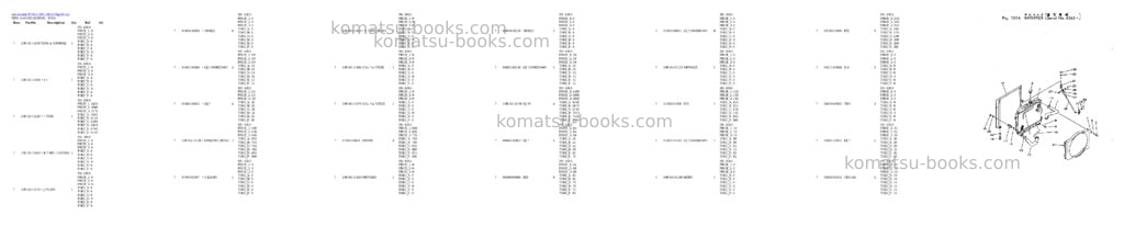 Komatsu PC02-1 S/N 1003-UP Parts catalog cover Page 4