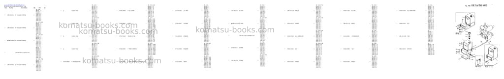 Komatsu PC02-1 S/N 1003-UP Parts catalog cover Page 5