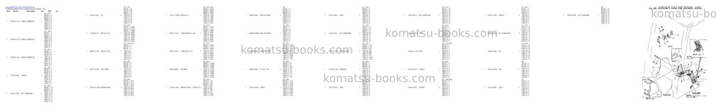 Komatsu PC02-1 S/N 1003-UP Parts catalog cover Page 6