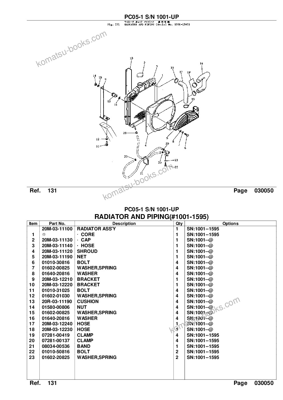 Komatsu PC05-1 S/N 1001-UP Parts catalog cover Page 7 Komatsu PC05-1 S/N 1001-UP Parts catalog cover Page 7