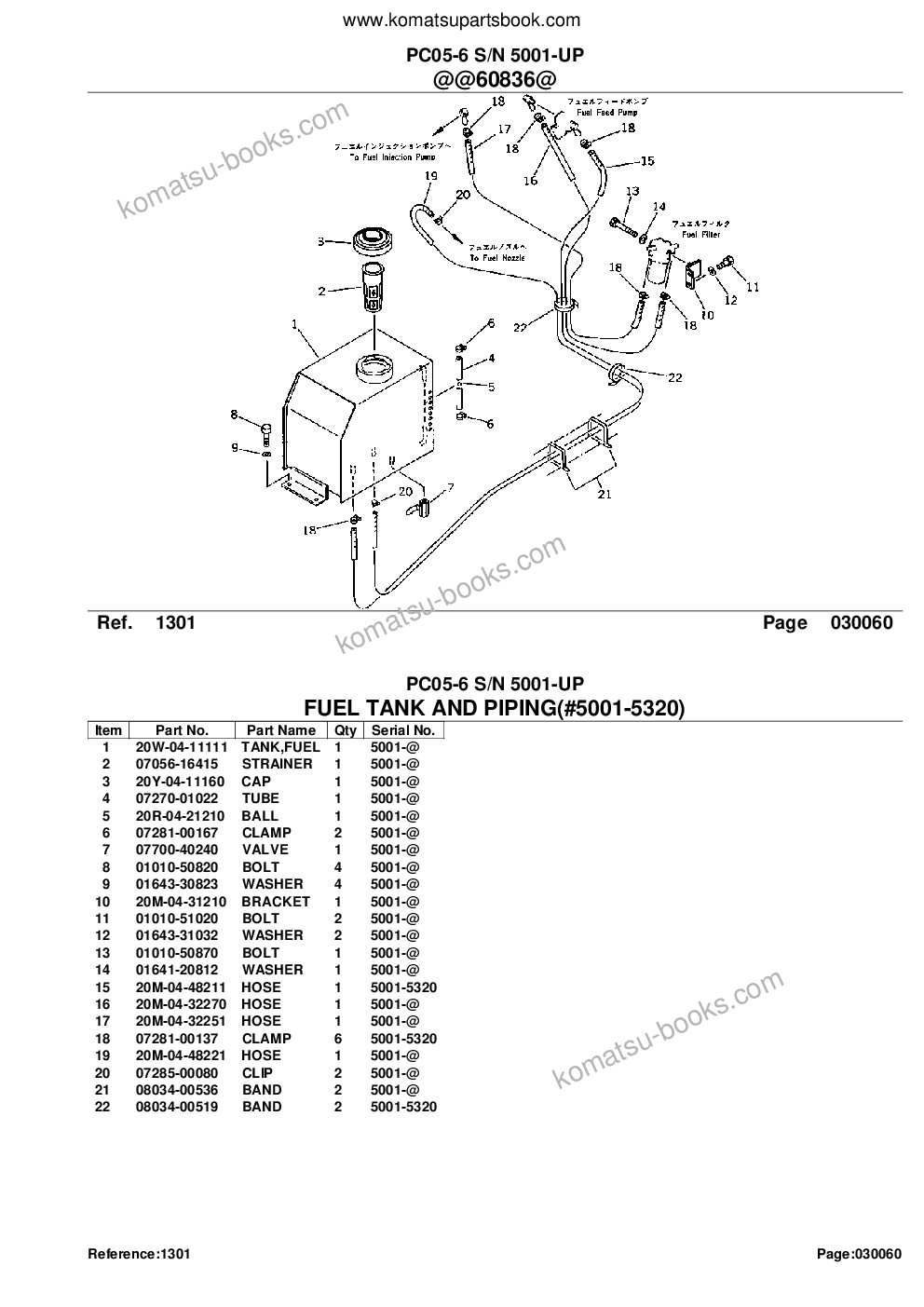 Komatsu pc05-6 s/n 5001-up Parts catalog cover Page 8 Komatsu pc05-6 s/n 5001-up Parts catalog cover Page 8