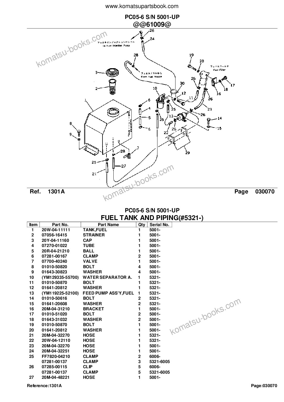 Komatsu pc05-6 s/n 5001-up Parts catalog cover Page 9 Komatsu pc05-6 s/n 5001-up Parts catalog cover Page 9