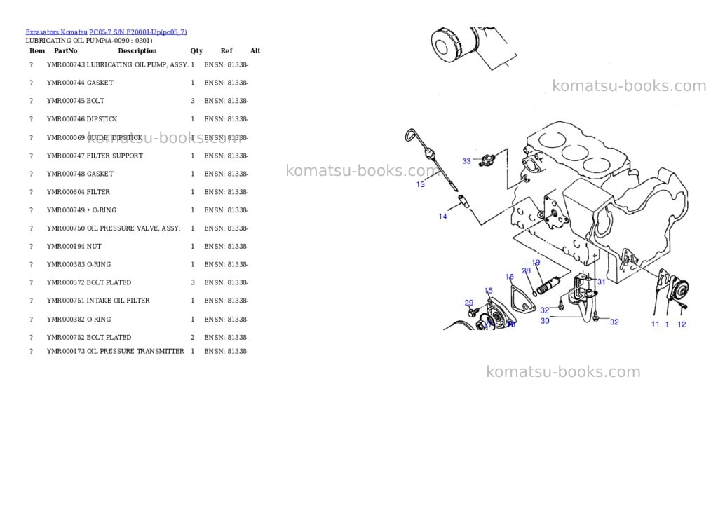 Komatsu pc05-7 s/n f20001-up Parts catalog cover Page 8 Komatsu pc05-7 s/n f20001-up Parts catalog cover Page 8