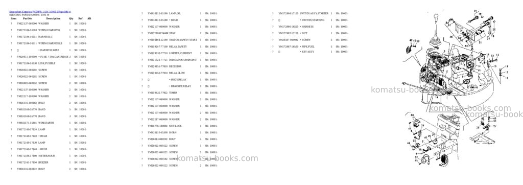 Komatsu pc09fr-1 s/n 10001-up Parts catalog cover Page 5