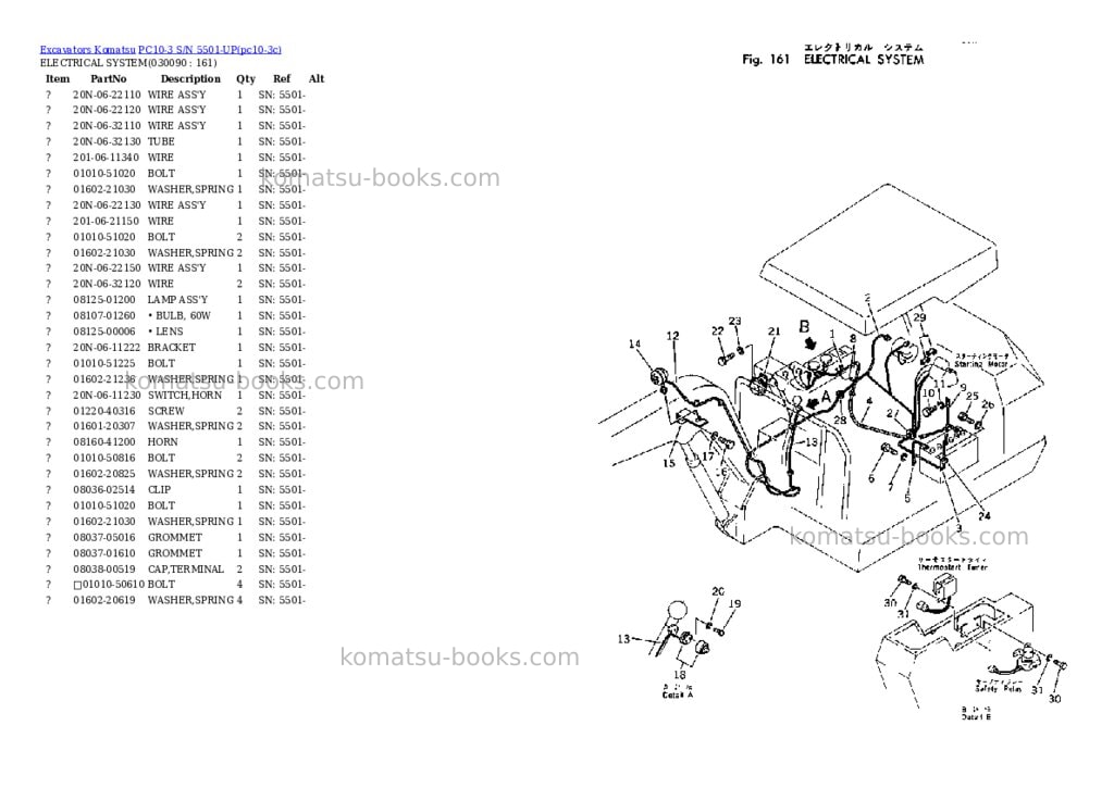 Komatsu PC10-3 S/N 5501-UP Parts catalog cover Page 8 Komatsu PC10-3 S/N 5501-UP Parts catalog cover Page 8