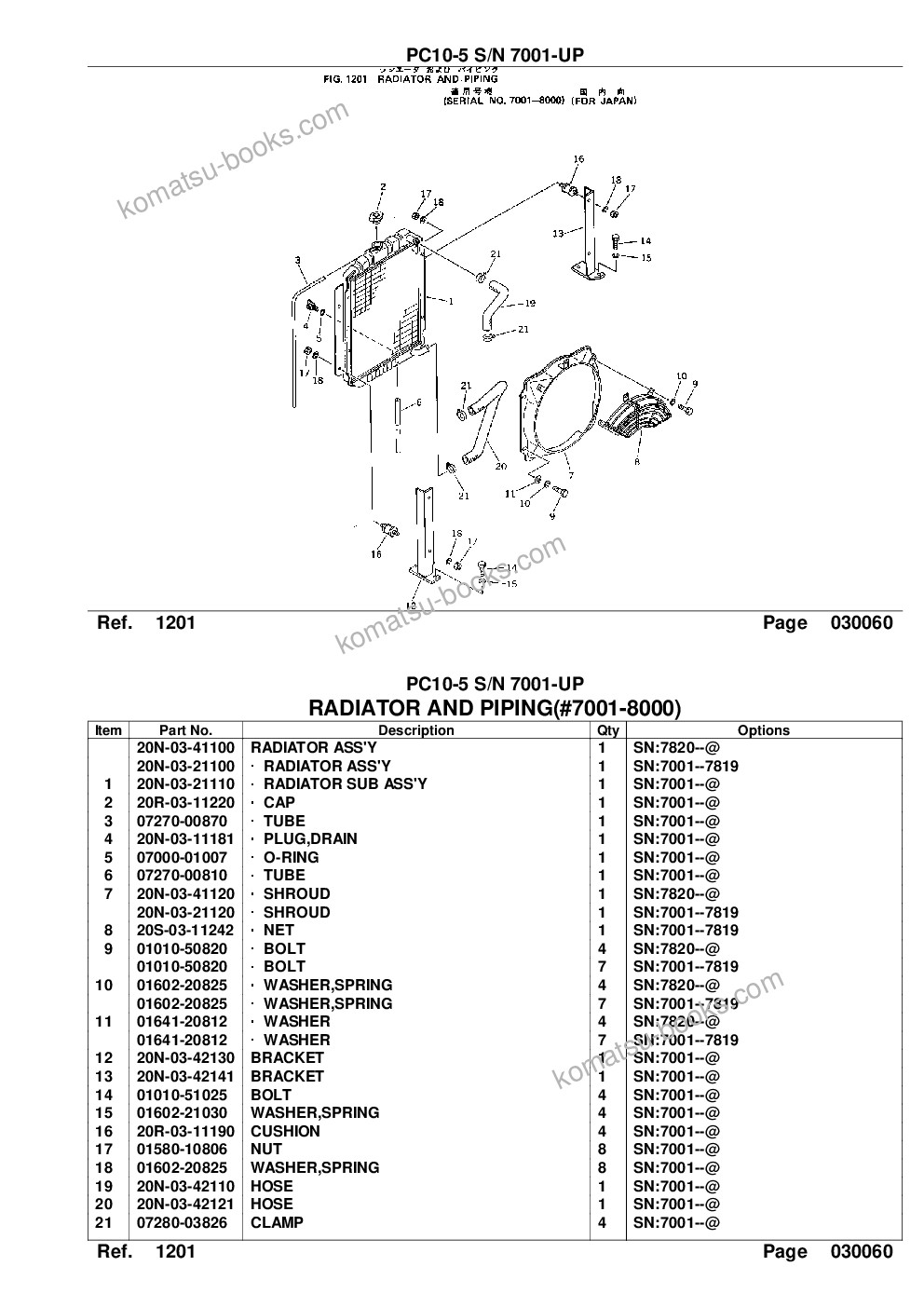 Komatsu pc10-5 s/n 7001-up Parts catalog cover Page 9 Komatsu pc10-5 s/n 7001-up Parts catalog cover Page 9