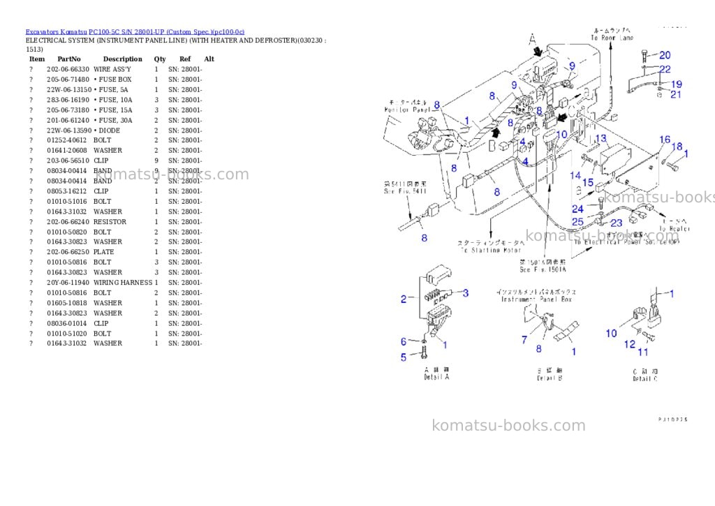 Komatsu pc100-5c s/n 28001-up custom spec. Parts catalog cover Page 10 Komatsu pc100-5c s/n 28001-up custom spec. Parts catalog cover Page 10