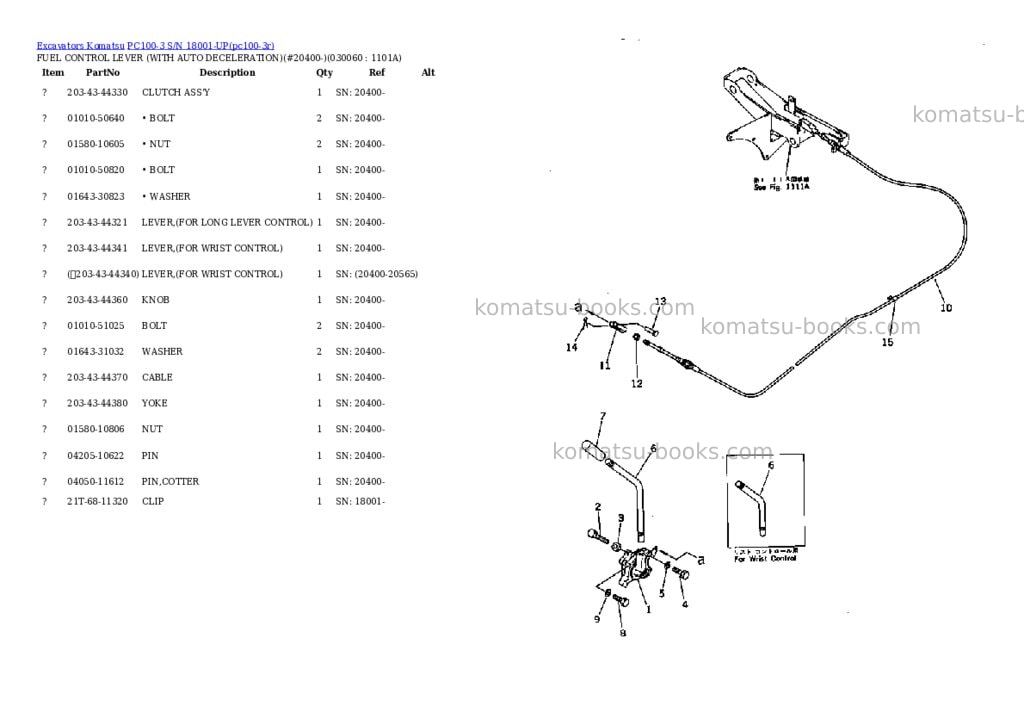 Komatsu pc100-3 s/n 18001-up Parts catalog cover Page 5 Komatsu pc100-3 s/n 18001-up Parts catalog cover Page 5