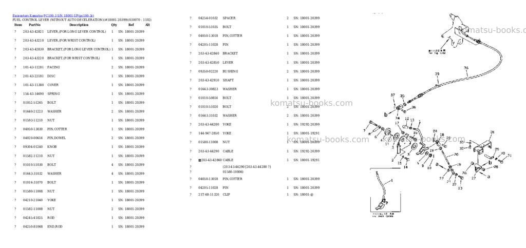 Komatsu pc100-3 s/n 18001-up Parts catalog cover Page 6 Komatsu pc100-3 s/n 18001-up Parts catalog cover Page 6
