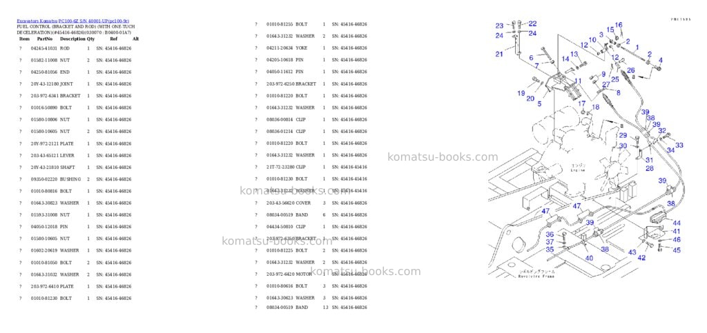 Komatsu pc100-6z s/n 40001-up Parts catalog cover Page 6 Komatsu pc100-6z s/n 40001-up Parts catalog cover Page 6