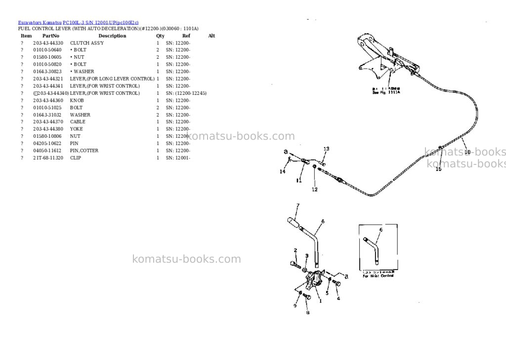 Komatsu pc100l-3 s/n 12001-up Parts catalog cover Page 5 Komatsu pc100l-3 s/n 12001-up Parts catalog cover Page 5
