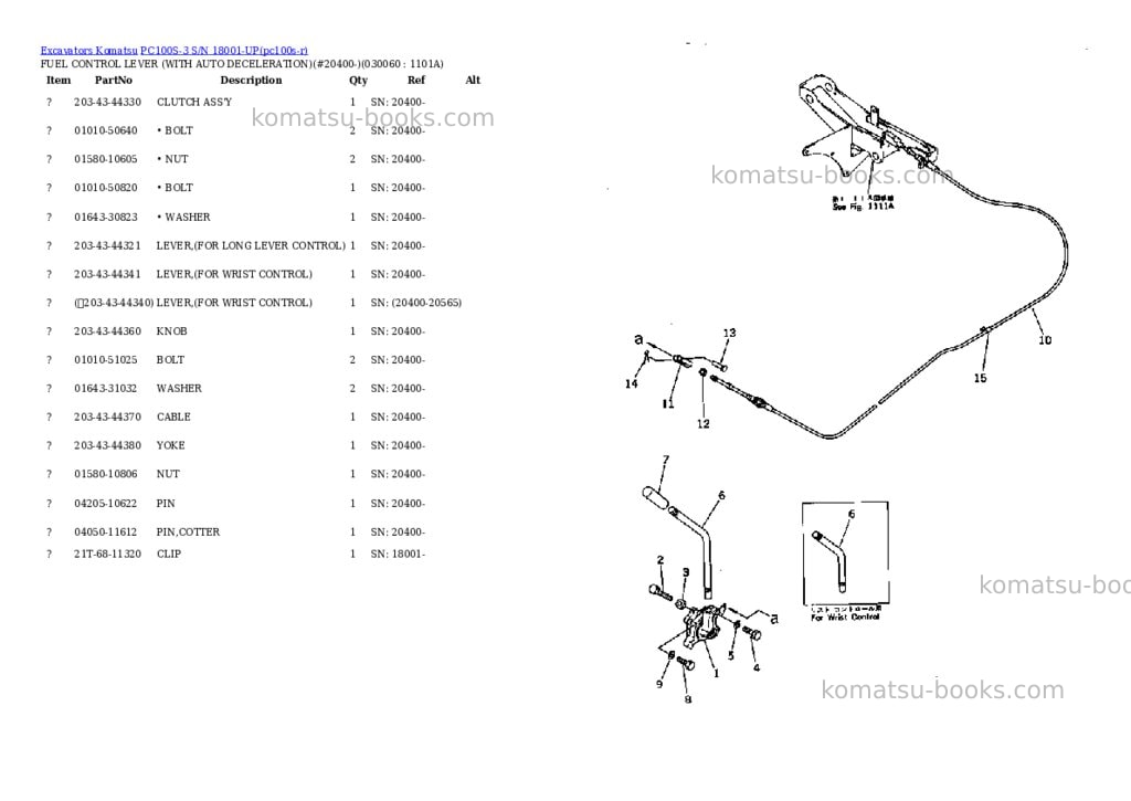 Komatsu pc100s-3 s/n 18001-up Parts catalog cover Page 5 Komatsu pc100s-3 s/n 18001-up Parts catalog cover Page 5