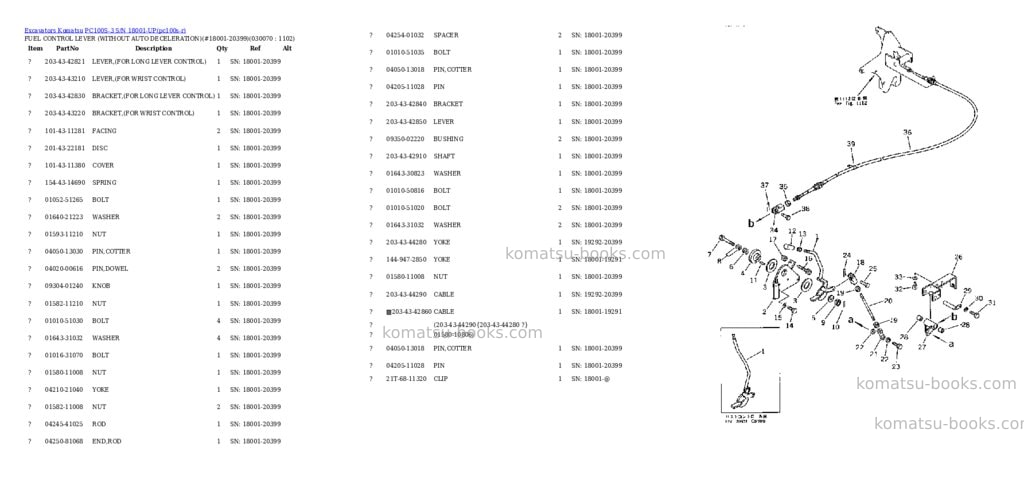 Komatsu pc100s-3 s/n 18001-up Parts catalog cover Page 6 Komatsu pc100s-3 s/n 18001-up Parts catalog cover Page 6